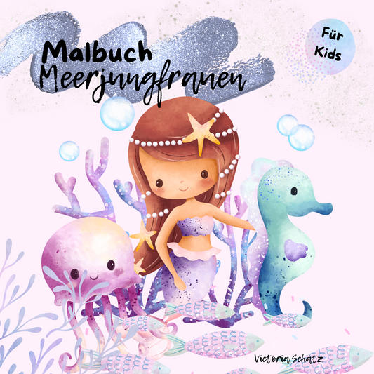 Malbuch Meerjungfrauen